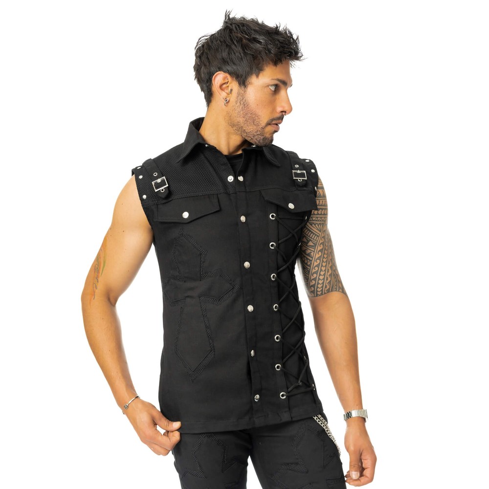 Poizen Industries - Sanctified Sins Mouwloos shirt - Zwart